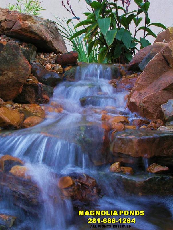 Magnolia Ponds, Landscaping, and Water Gardens, The Woodlands, Spring